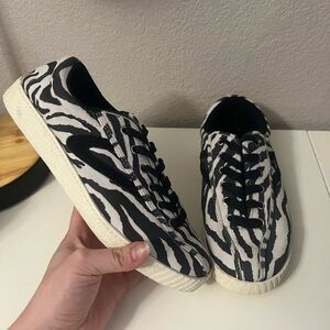 Tretorn | Nylite 37 Plus Lace up‎ Sneakers Zebra Black White Sz 8